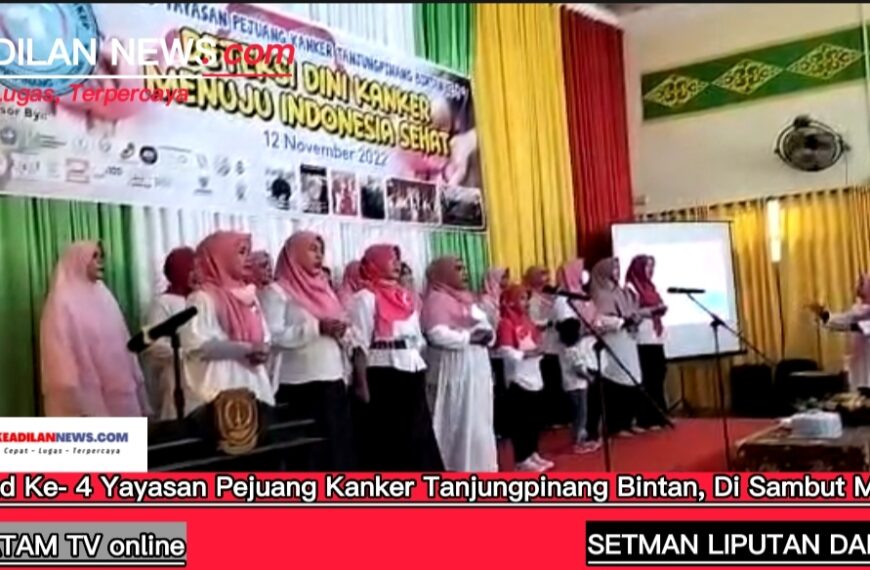 Milad Ke-4 Yayasan Pejuang Kanker Tanjungpinang Bintan, Di Sambut Meriah.