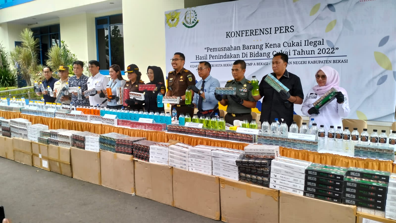 Kodim 0509 Kabupaten Bekasi Hadiri Pemusnahan barang Milik Negara dan…