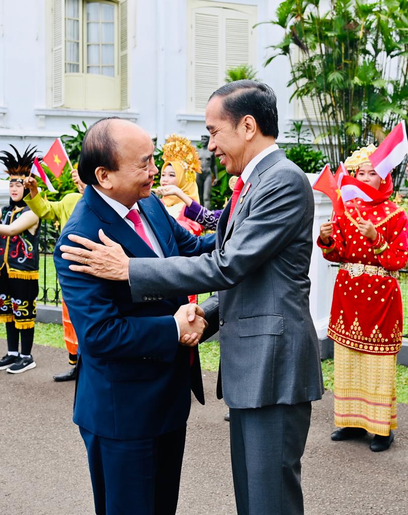 Presiden Jokowi Sambut Kunjungan Kenegaraan Presiden Nguyễn Xuân Phúc di…