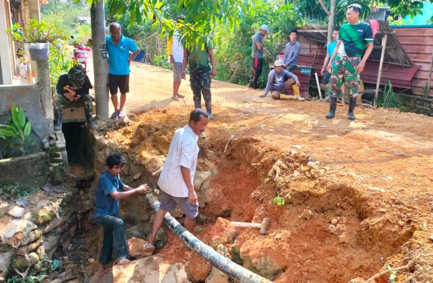 Antisipasi Terjadinya Banjir, TMMD ke-116 Batam Bidik Pembangunan Drainase dan Gorong-Gorong di Kavling Seraya