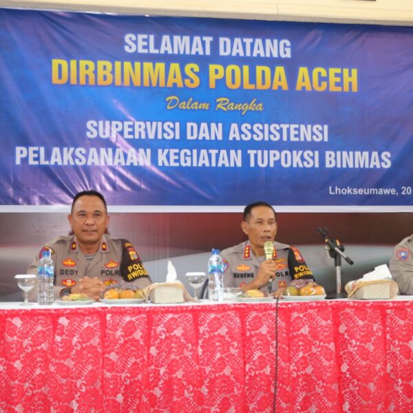 Supervisi dan Asistensi, Dirbinmas Polda Aceh Bahas Tupoksi Bhabinkamtibmas dan Polisi RW