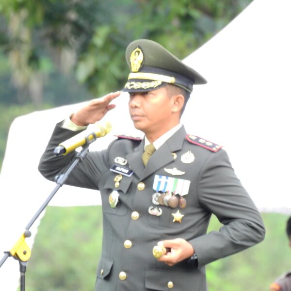 Upacara HUT TNI KE-78 , DANDIM 0117/Aceh Tamiang Menjadi Irup 