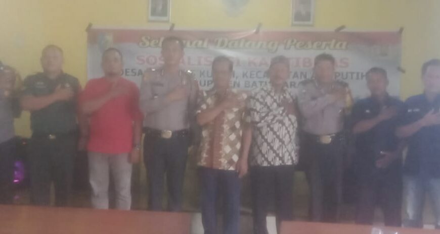 AKP Jhoni H.Damanik, SH.,MH, Melakukan Sosialisasi Kamtibmas di Desa Tanjung…