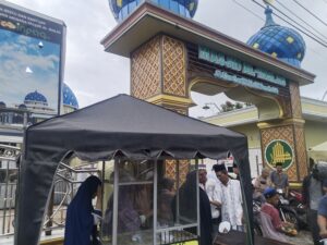 Masjid Al-Ikhlas, Jl. Pasar I Rel, Kel. Tanah Enam Ratus, Kec. Medan Marelan, Kota Medan. (20/1) (foto/Ist/Kn) 