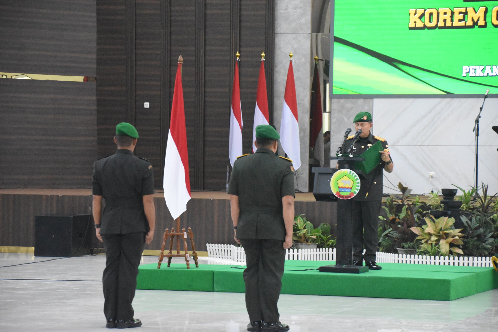 Brigjen TNI Dany Rakca Pimpin Sertijab Kepala Staf Korem