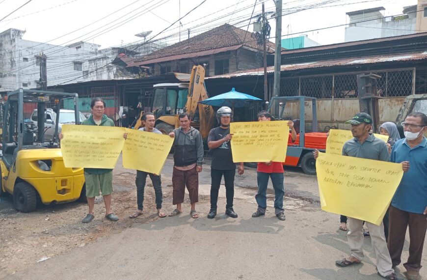 Aksi Demon Karyawan Bengkel Bubut Pagoda Mas, Menuntut…