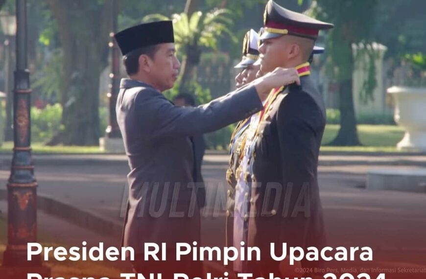 Presiden Jokowi Pimpin Upacara Prasetya Perwira TNI-Polri 2024, Lantik 906…
